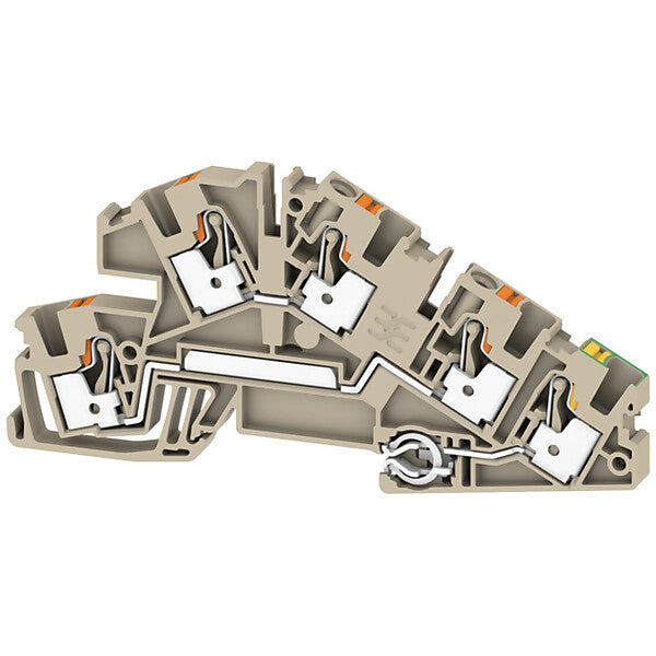 Weidmüller Installations-Etagenklemme PUSH IN, 4 mm² AITB 4 BB L-L-PE